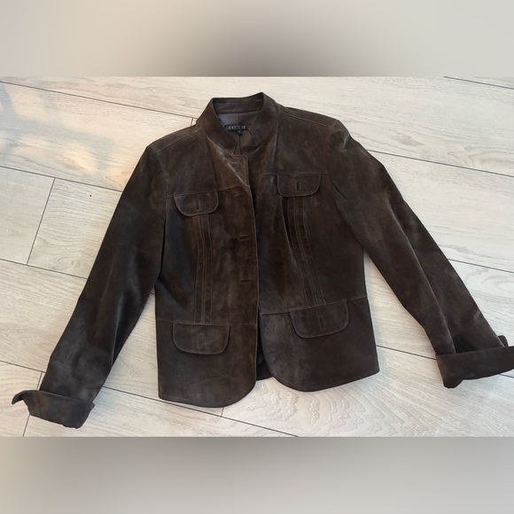 Lafayette 148 New York Jackets & Blazers - Lafayette 148 New York Dark Brown Suede Jacket made in USA!